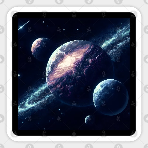 astronomy lover - planet astronomy lover Sticker by vaporgraphic